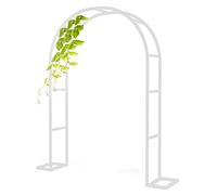 Arche À Rosier En Métal, Arceau De Jardin Tuteur Pour Plantes Grimpantes, Arcade Tonnelle De Jardin Treillis Soutien Voûte D'entrée, Solide Et Durable, Largeur 120-350cm ( Color : Blanc , Size : W180c
