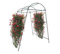 Arche à rosiers en métal solide - Treillis métallique - Arche de jardin - Grille pour plantes grimpantes - Pour jardin et potager - Capacité de charge : 35 kg - 1,15 x 1,83 x 2,3 m