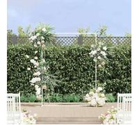 Arche - arceau Vidaxl Arche de mariage Blanc 150 x 49,5 x 200 cm Acier