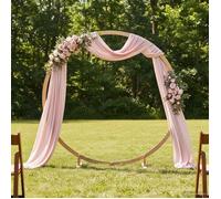 Arche - arceau Vidaxl Arche de mariage Marron Clair 224 x 80 x 220 cm