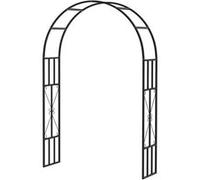 Arche de jardin - Outsunny - pour plantes grimpantes rosiers - pour décoration de cérémonie - en acier - 150 x 40 x 223 cm - noir