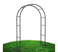 Arche de Jardin Arche de Mariage en Metal 120cm 140cm 160cm 180cm 200cm 240cm 280cm Large Arceau à Rosiers pergola Noir (Color : Noir, Size : 120cm x 220cm)