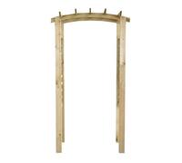 Arche de jardin - Bois de pin massif - 110x60x210 cm - Imprégné - Couleur verte - Treillis