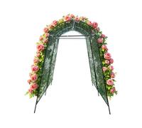 Arche de jardin de 2,3 m pour plantes grimpantes, treillis de tunnel de jardin extra haut en métal pour plantes grimpantes, plantes grimpantes, légumes, support de jardin, structure de support de