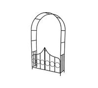 TecTake Arceau à rosiers Tuteur Colonne de Jardin Arche à rosiers avec la porte