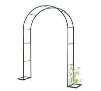Arche de Jardin en métal avec Treillis pour Mariages en extérieur - Pergola Robuste et résistante aux intempéries, Largeur Ajustable de 0,8 à 3,5 m, Couleur Verte, idéale pour Les événements