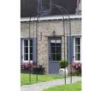 Arche de jardin en métal Nature 6040802 Noir Noir G