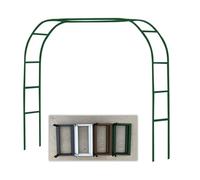 Arche de Jardin en métal pour Plantes grimpantes - Pergola décorative avec Treillis pour Mariages et patios, Structure de Jardin extérieure, Disponible en Tailles de 1,4 m à 3,5 m (Vert, L80