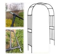 Arche de jardin en métal résistant aux intempéries pour plantes grimpantes - Treillis décoratif pour roses - Pergola robuste - 120 cm de large x 270 cm de haut