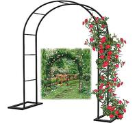 Arche de Jardin en métal résistant aux intempéries - Treillis autoportant pour Plantes grimpantes - Pergola - Structure en Acier Vert - Disponible en largeurs de 1,2 m à 3,5 m - Largeur 1,4