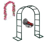 Arche de Jardin en métal Robuste - Pergola extérieure 2,0 m x 2,4 m pour Plantes grimpantes, Roses et Fleurs - Structure de Support et décoration de Mariage Solide (Vert, L 300 x 220 cm)
