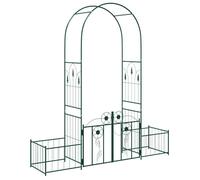 Arche de jardin en métal - vidaXL - Vert - 102x50x218 cm - Structure solide - Finition peinte - Style contemporain