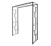Arche de Jardin Linéale en Tube carré de 25 mm - 155x50x198 cm - Anthracite - Made in France