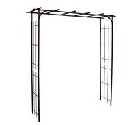 Arche de Jardin Pergola Noir Charbon - Support Plantes Grimpantes et Décoration Extérieure, Acier Robuste Résistant UV et Gel, Fabrication Française, Montage Facile
