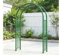 Arche De Jardin pour Rosier Treillis, Arche en Fer pour Plantes Grimpantes Et Rosiers, Tonelle Jardin pour Mariages, Fêtes Et Décorations Extérieures(Green,200 * 240cm/6.5 * 7.8ft)