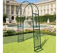 Arche de Jardin Robuste en métal, Arches à rosiers Robustes et antirouille, Montage Facile, Structure Solide pour rosiers d'extérieur.