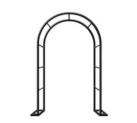 Arche de Jardin Robuste en métal - Pergola à Structure en Acier pour Plantes grimpantes, rosiers et vignes - Élégante tonnelle d'intérieur/extérieur pour Mariages et fêtes - Noir, 140 x 230