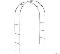 Arche de jardin - TECTAKE - Arche de jardin en acier pour plantes grimpantes et rosiers, résistant, 140 x 40 x 240 cm - Vert
