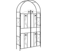 Arche de jardin Uni Noir 115 x 37 x 226 cm