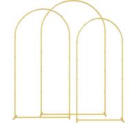 Arche de mariage 3 pcs Doré Acier