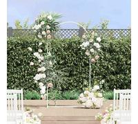 vidaXL Arche de mariage en acier 100 x 39 x 200 cm Vert