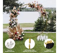 Arche de mariage, arche de ballons, arche florale, décoration de fête, arche ronde, fond, fleurs, ballons, cercle, cadre, décoration de fête, baby shower, anniversaire, baptême, occasions spéciales, M