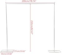 Arche de mariage - Arche en métal avec ballons et support d'arrière-plan - Stable, autoportant avec une base amovible - 2,0 x 2,1 mètres - Blanc cassé