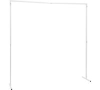 Arche de mariage - Arche métallique carrée 2×2 m - Facile à monter - Cadre stable - Pour les mariages et les décorations de fête - Blanc