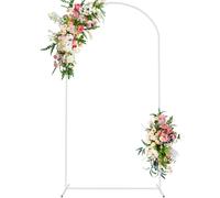 Arche de mariage arrière-plan - 2,2 x 1,2 m - Métal - Blanc - Support pour arche de ballons