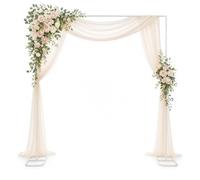 Arche de mariage carrée blanche, arche de cérémonie rectangulaire, support à ballons, support de fond décoratif pour mariage, anniversaire, fête, jardin, pergola, anniversaire de mariage