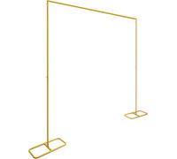 Arche de mariage carrée - Support de fond / arche à ballons - 200 x 210 cm - Fer - Pour fleurs et ballons - Tuteur de jardin - Taille L - Doré