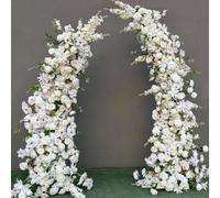 Arche de mariage élégante en forme de demi-lune incurvée pour photographie, toile de fond parfaite pour les mariages, anniversaires et événements, superbe décoration de fête