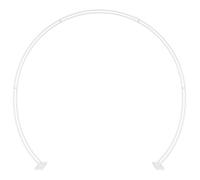 vidaXL Arche de mariage en acier Blanc 223x45x201 cm Moderne - Support pour plantes grimpantes