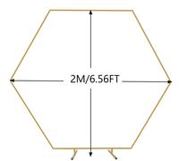 Arche de mariage en forme de cœur - Structure pour guirlande de ballons - 2 x 2 mètres - Métal - Type C