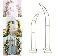 Arche de mariage en forme de lune avec kit d'outils floraux pour décorations de cérémonie et d'événement