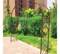 Arche de mariage en métal robuste - Treillis extérieur en acier pour plantes grimpantes, roses, vignes, idéal pour les décorations de cérémonie et de fête, structure de jardin durable