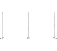 Arche de mariage et support arrière - Kit de tubes pour arche à ballons - Dimensions 6 × 3 m, rectangulaire - Fer galvanisé - Autoportant - Charge maximale 10 kg - Rose foncé