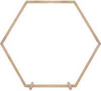 Arche de mariage hexagonale en bois - Stand de fond pour mariages, cérémonies & décorations de fête - 230cm
