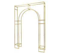 Arche de mariage, structure métallique autoportante, montage facile, dorée