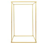 Arche de mariage, structure métallique dorée, décor solide pour les événements, doré, hauteur : 184 cm