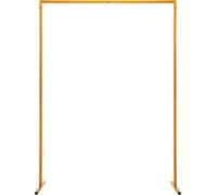 Arche de mariage, structure rectangulaire, cadre de fond, hauteur réglable, 200 x 150 cm, métal, capacité de charge : 5 kg, idéal pour les ballons et les fleurs, couleur : or