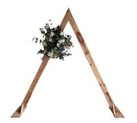 Arche de mariage triangulaire en bois, support de guirlande de bals, support de fond pour par Dets, entrée détive, 200 x 180 x 30 cm, parfait pour les Cets et les événements
