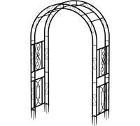 Arche de roses – Noir – Métal – 215 cm – Pour mariage, jardin et événement – Décoration et fond photo