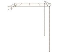 vidaXL Pergola de jardin 4x3 m en fer marron antique
