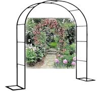 Arche for Plantes grimpantes et Roses, en métal for Jardin, 80-350 Cm de Largeur, Treillis Acier Inoxydable 200/220/230 Hauteur(Black,Width 140xHeight230cm)