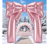 Arche gonflable en or rose de 2,7 m, décoration d'extérieur, arc géant | Décorations d'anniversaire roses avec finition métallisée, mariage, coquette, enterrement de vie de jeune fille