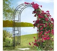 Arche Jardin Fer Forgé Extérieur - Arceau Rosier pour Mariage 134x59x215cm - Support Rosier Grimpant en Métal