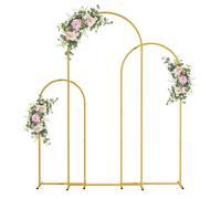 Arche Mariage en Métal Décoration - Lot de 3 Grande Arche de Anniversaires pour la Fête