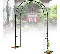 Arche métallique résistante aux intempéries avec Structure en Acier, pour Plantes grimpantes - Arche de Jardin, pergola autoportante en Treillis de différentes Tailles