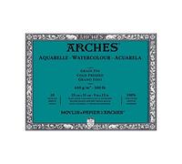 Arches 1795065 Bloc Aquarelle Grain Fin Naturel Noir, Bois, 31 x 23 cm
